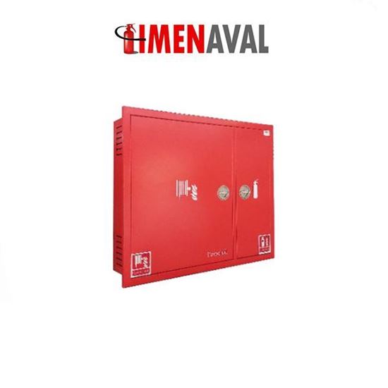 تصویر جعبه آتش نشانی دو کابین (ابعاد : 20*75*90) توکار - گروه صنعتی پامچال