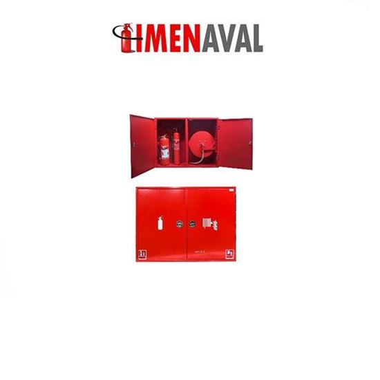 تصویر جعبه آتش نشانی سفارشی دو کابین توکار (ابعاد :20*90*120) گروه صنعتی پامچال