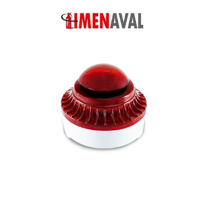 تصویر آژیر و فلاشر اعلام حریق متعارف برند آساک