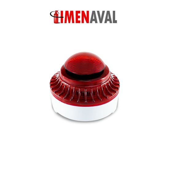 تصویر آژیر و فلاشر اعلام حریق متعارف برند آساک